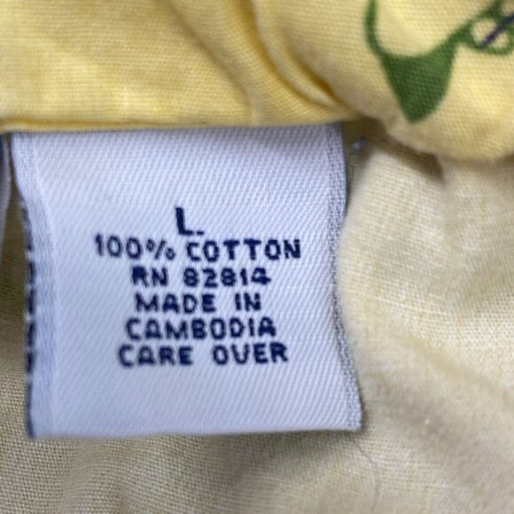 Vintage Intimate Classics Sleepwear Pants Womens Large Yellow Frogs Lounge PJ - Picture 4 of 12